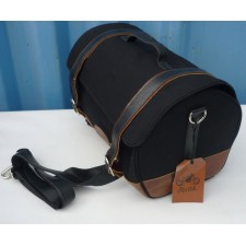 MOTOBRAŠNA ZADNÍ VELKÁ (NA ZADNÍ NOSIČ) - ČERNO-HNĚDÁ - ORIGINÁL - JAWA PÉRÁK